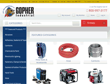 Tablet Screenshot of gopherindustrial.com